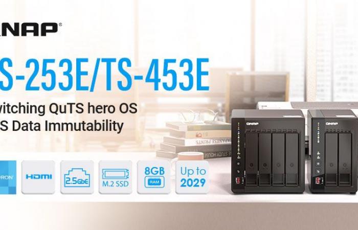 QNAP propose QTS Hero (ZFS) sur les NAS TS-253E et TS-453E