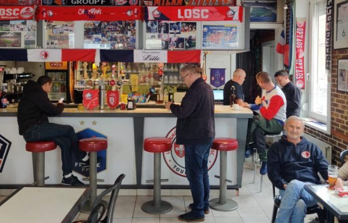 Les supporters lillois en délire avant le match contre le Real Madrid