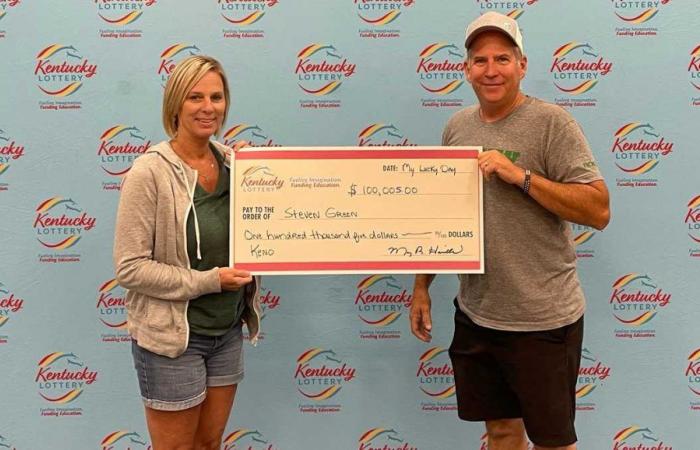 Un couple de l’Ohio remporte un prix Keno de 100 000 $ pendant ses vacances dans le Kentucky