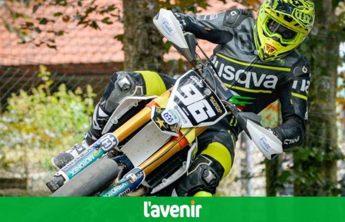 double champion de Belgique, le Tourinnois Romain Kaivers proche du sommet mondial en Supermoto