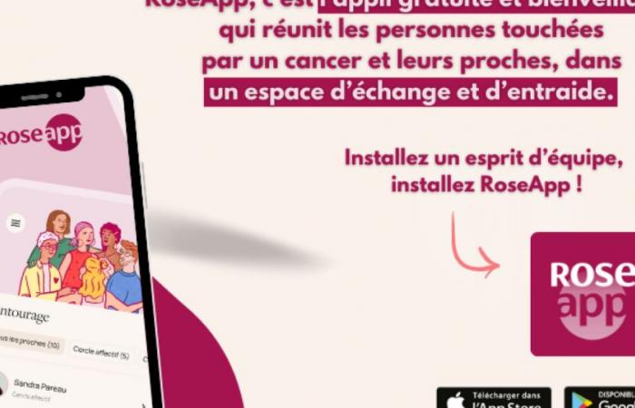 RoseUp lance RoseApp, une application pour faire équipe avec ses proches pendant le cancer