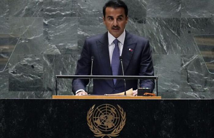 A l’ONU, l’émir du Qatar ne dit rien le 7 octobre et parle de “prisonniers”, pas d’otages