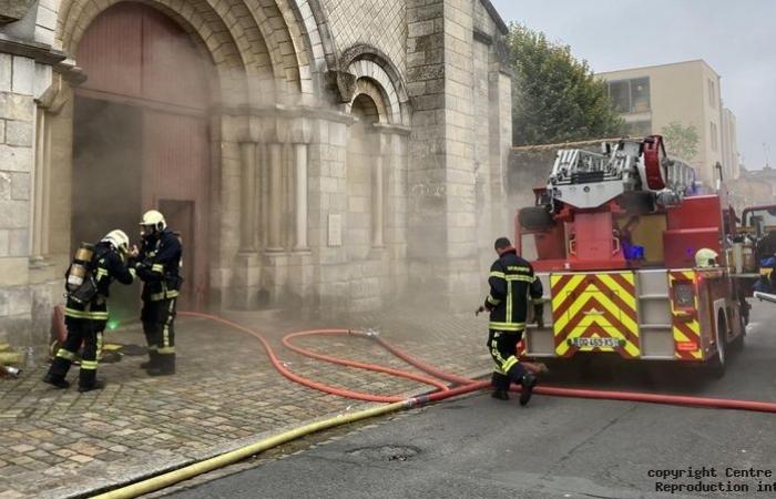 un incendie dans l’église Saint-Hilaire