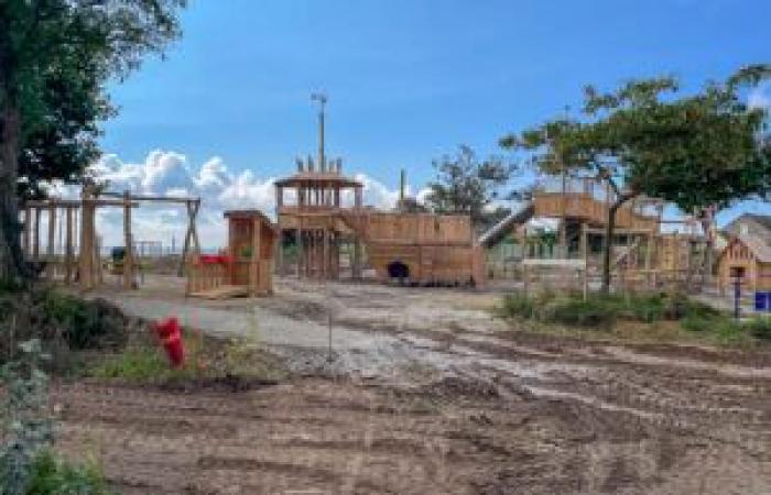 Work is progressing at Parc de l’Océan