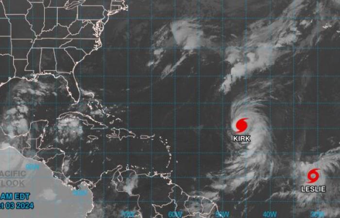 Que se passe-t-il avec l’ouragan Kirk, la tempête tropicale Leslie et ce système dans le Golfe ?