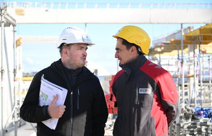 François Sauvadet a visité le chantier « Osmose », un projet architectural ambitieux qui abritera bientôt 400 agents territoriaux