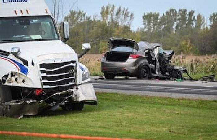 Grave accident de la route à Saint-Rémi