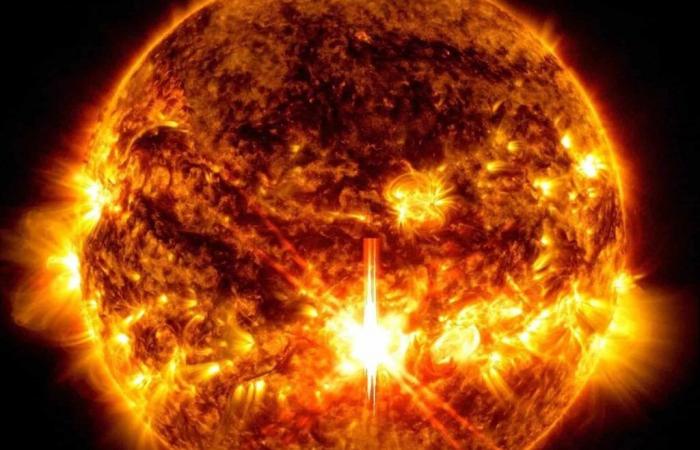 L’éruption solaire la plus puissante depuis 2017, dirigée vers la Terre, a eu lieu hier