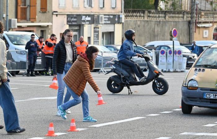 simulation d’accident pour sensibiliser les jeunes aux dangers de la route