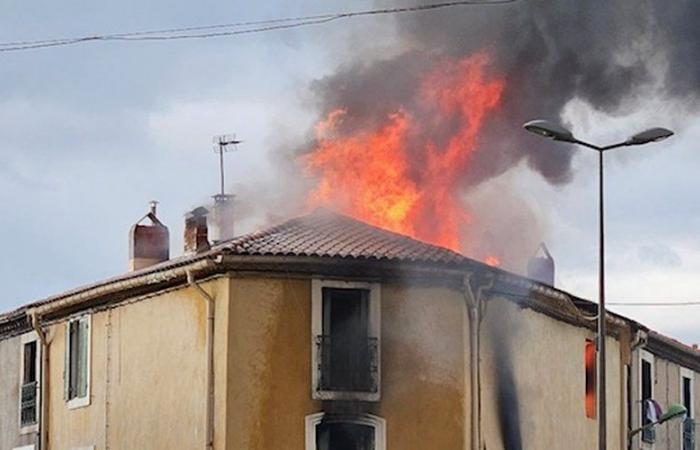 Un violent incendie se déclare dans l’appartement, une famille échappe aux flammes à Mèze