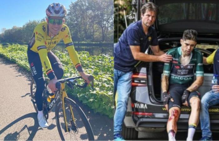 Vélo. Route – Plus d’un mois après sa chute, Wout Van Aert retrouve le vélo