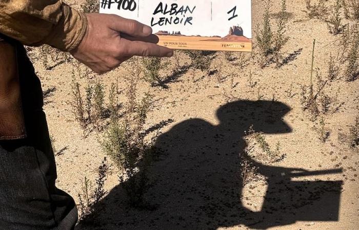 la série avec Alban Lenoir en tournage