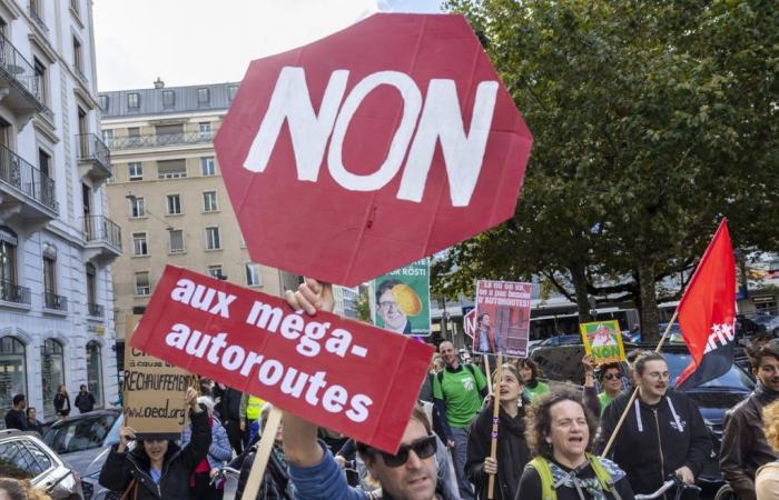 Mobilisation à Genève et Lausanne contre les méga-autoroutes