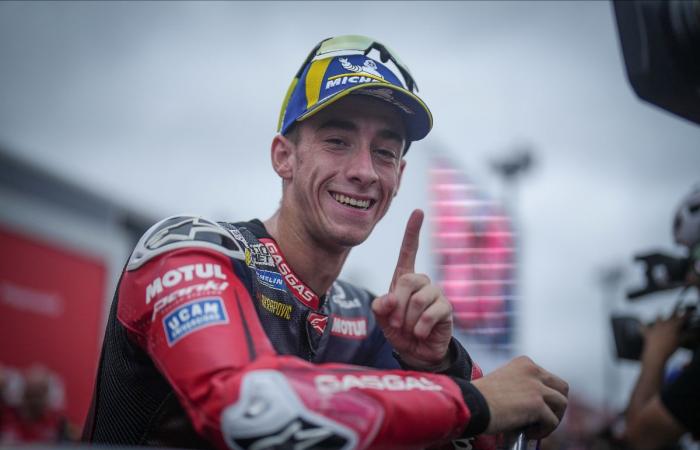 Victoire de Francesco Bagnaia devant Enea Bastianini et Marc Marquez