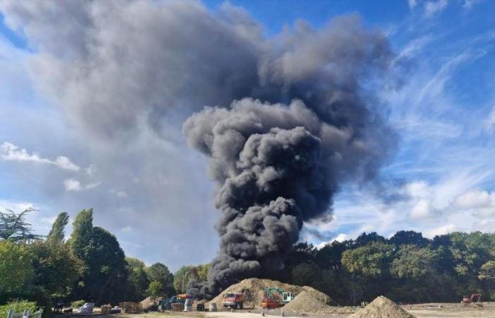 un incendie se déclare sur un chantier à Tyrosse