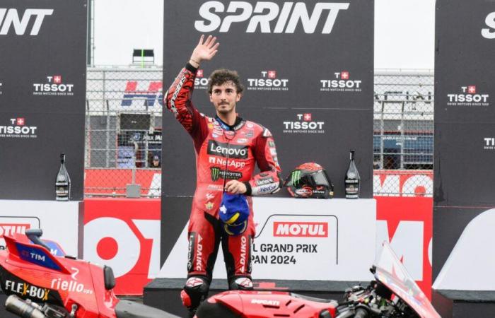 Bagnaia remporte le sprint au Japon et grappille quelques points derrière Martin