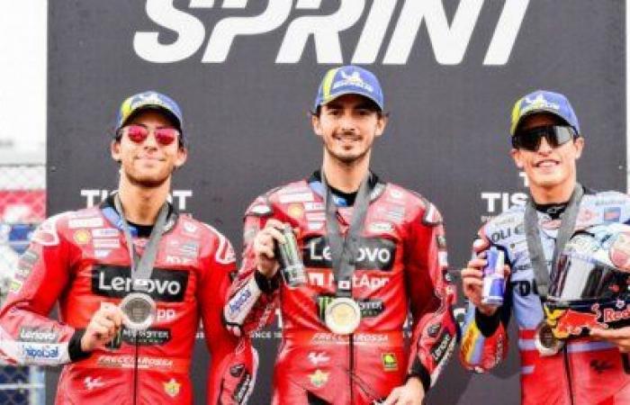 Bagnaia gagne et prend six points à Martin