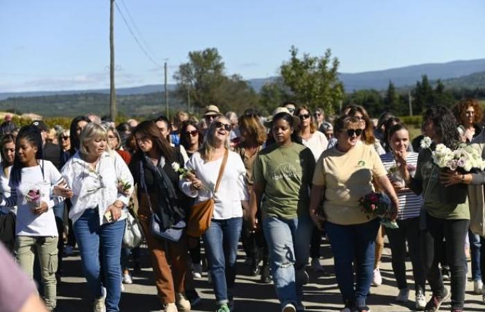 A Mazan, des victimes de violences défilent en soutien à Gisèle Pélicot (photos et vidéos)