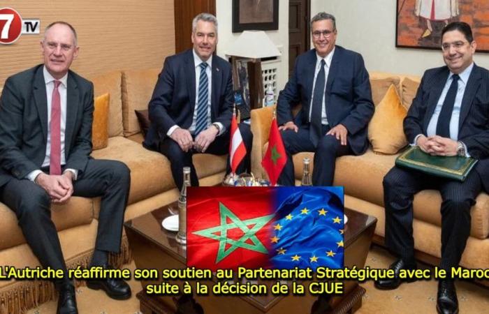 L’Autriche réaffirme son soutien au Partenariat stratégique avec le Maroc suite à la décision de la CJUE – Le7tv.ma