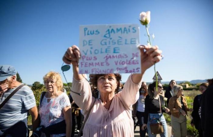 A Mazan, des victimes de violences défilent en soutien à Gisèle Pélicot (photos et vidéos)