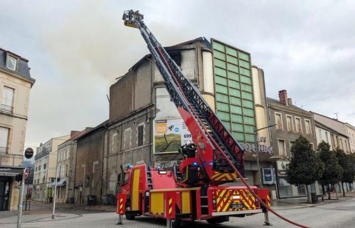 Incendie à l’ancien cinéma Les Bourbons à Montluçon