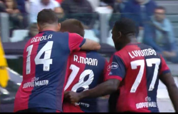 Buts de Marin, Obert prend le poste : Cagliari arrête la Juventus