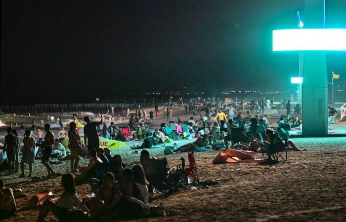 Face à la flambée des températures, on va à la plage le soir