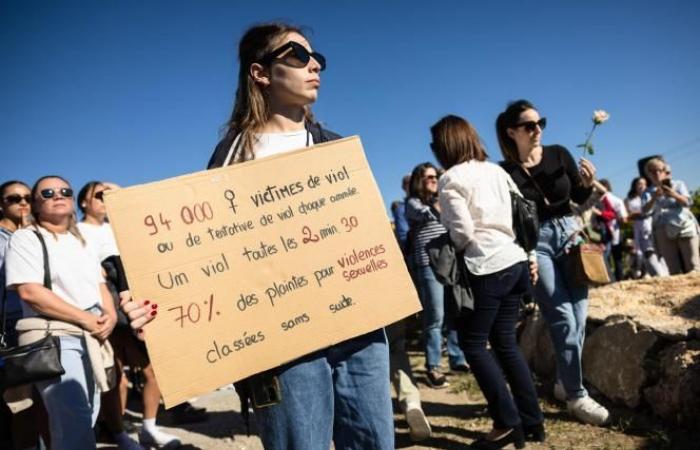 A Mazan, des victimes de violences défilent en soutien à Gisèle Pélicot (photos et vidéos)