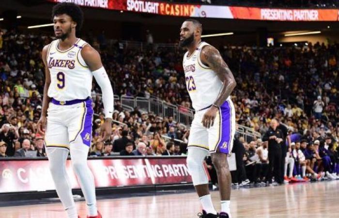 LeBron James et Bronny ont joué ensemble ! • Basket-ball américain