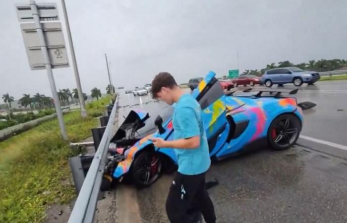 VIDÉO. Au téléphone en conduisant, ce YouTubeur américain perd le contrôle et plante sa McLaren sur l’autoroute