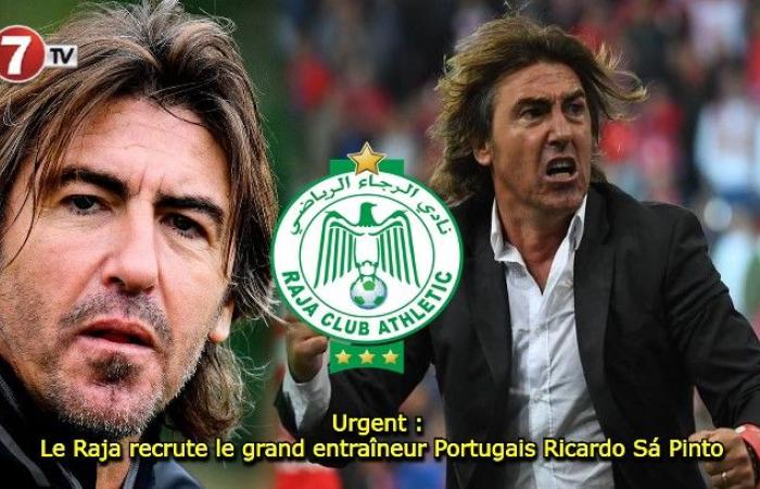 Le Raja recrute le grand entraîneur portugais Ricardo Sá Pinto – Le7tv.ma