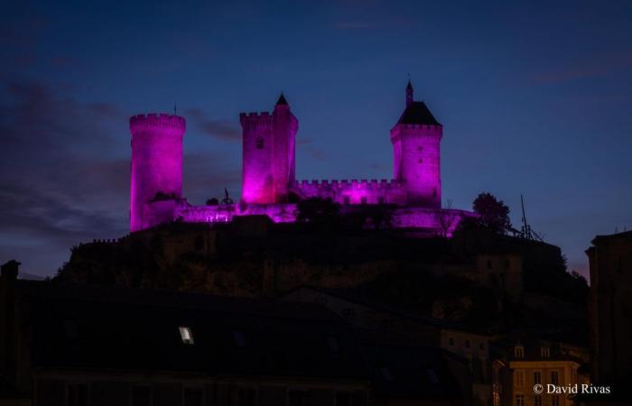 le château de Foix et le palais des évêques se parent des couleurs de la campagne