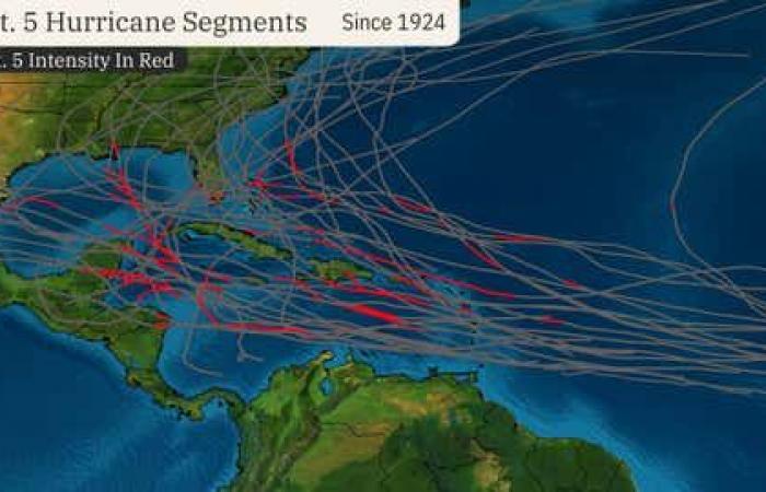 L’ouragan Milton rejoint la liste rare des tempêtes de catégorie 5 du bassin atlantique