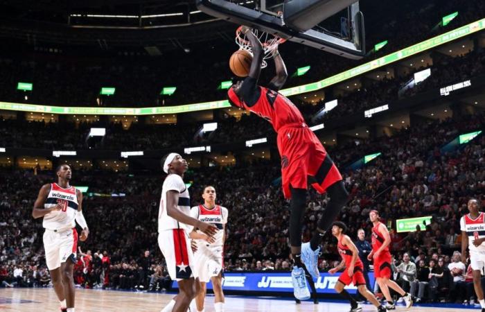 Les Raptors battent les Wizards 125-98 sur la surface du Centre Bell