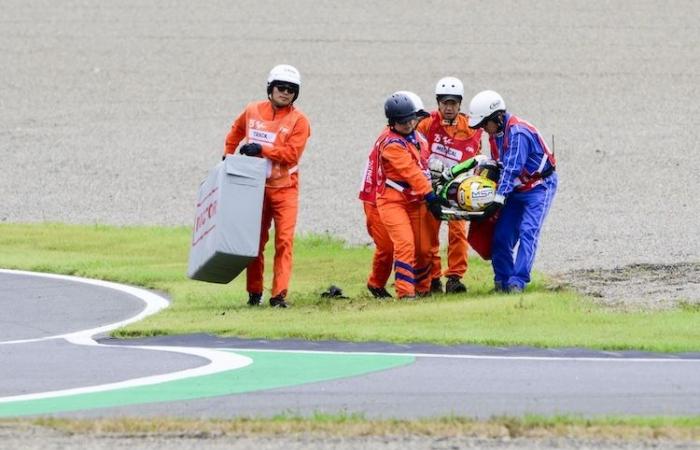 lourde chute et vilaine blessure en Moto3 pour Noah Dettwiler