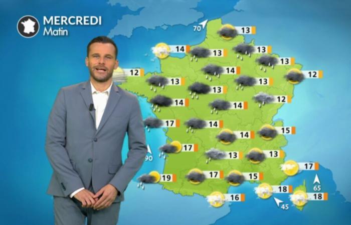 Météo du mercredi 9 octobre : fortes pluies et coup de vent