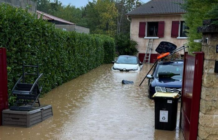 Le Rhône et l’Ain touchés par de fortes précipitations, plusieurs maisons inondées