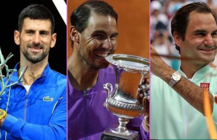 Roger Federer, Novak Djokovic et Rafael Nadal parmi les trois premiers