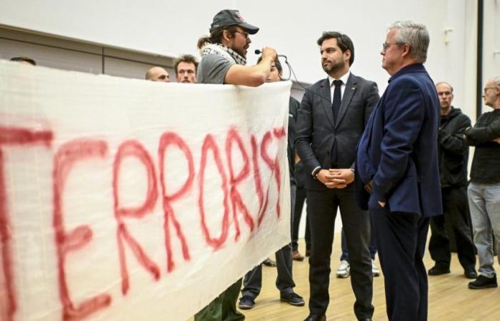 une leçon animée pour Georges-Louis Bouchez à l’Université de Gand