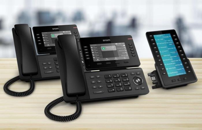 Snom enrichit sa gamme de téléphones de bureau D8xx avec trois nouveaux produits