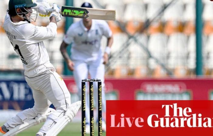 Pakistan contre Angleterre : premier test de cricket masculin, deuxième jour – en direct