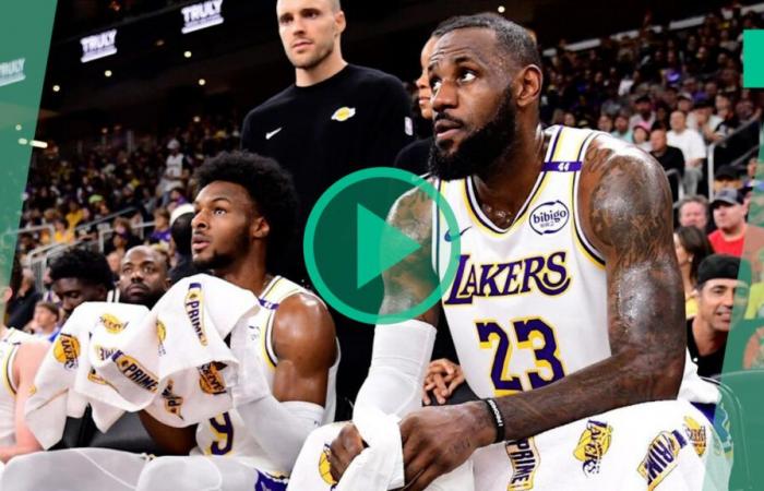 LeBron James et son fils Bronny avec les Lakers, une première historique pour le basket américain