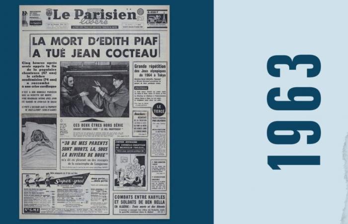 Edith Piaf et Jean Cocteau disparaissent, “deux êtres d’exception” à la une