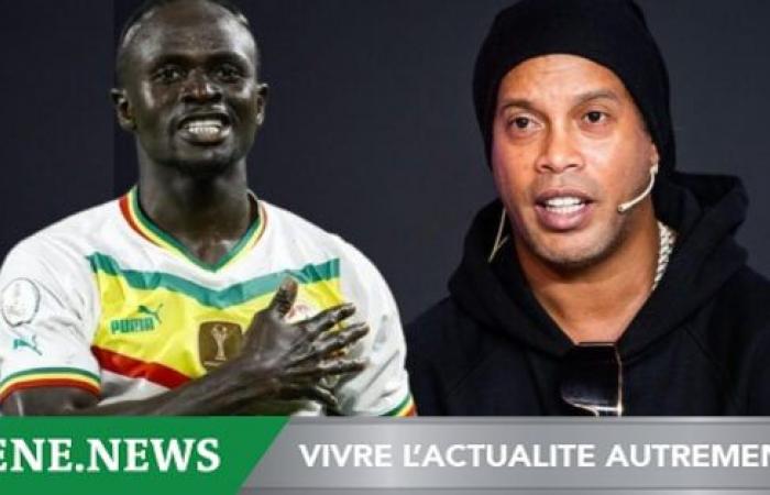 Ronaldinho imite son idole Sadio Mané (photo)