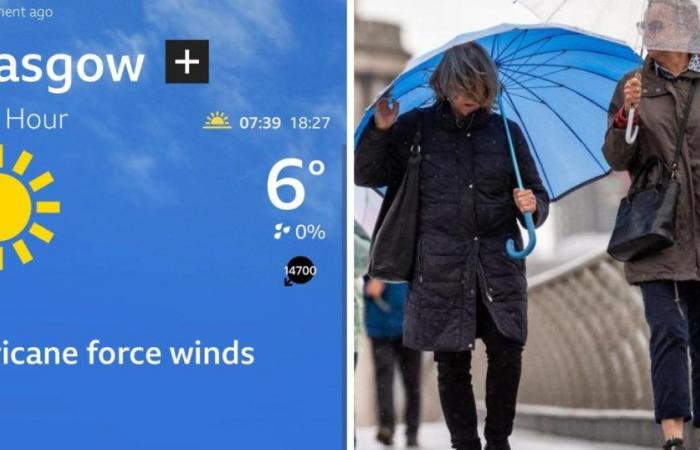 Une erreur météorologique de la BBC prédisait qu’un “ouragan” frapperait Glasgow