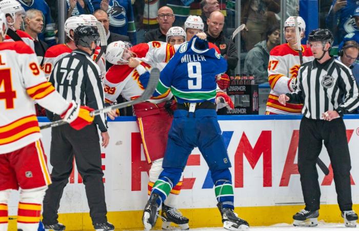 Un tour du chapeau de Gordie Howe pour Mantha lors de ses débuts avec les Flames