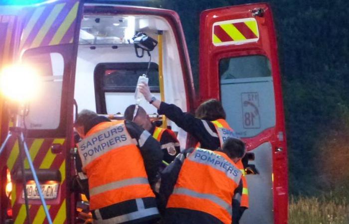 une pierre tombe et heurte une camionnette, deux blessés, un grièvement