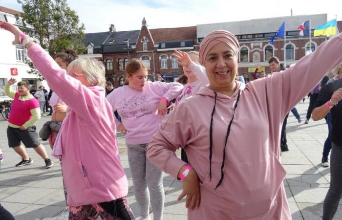 on fait du sport à Harnes pour lutter contre le cancer du sein