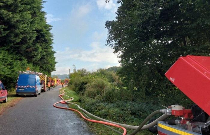 A Mansigné, un château détruit par les flammes