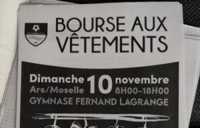 Marché de vêtements à Ars sur Moselle